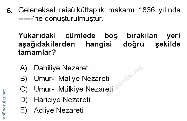 Soru 6