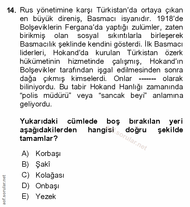 Soru 14