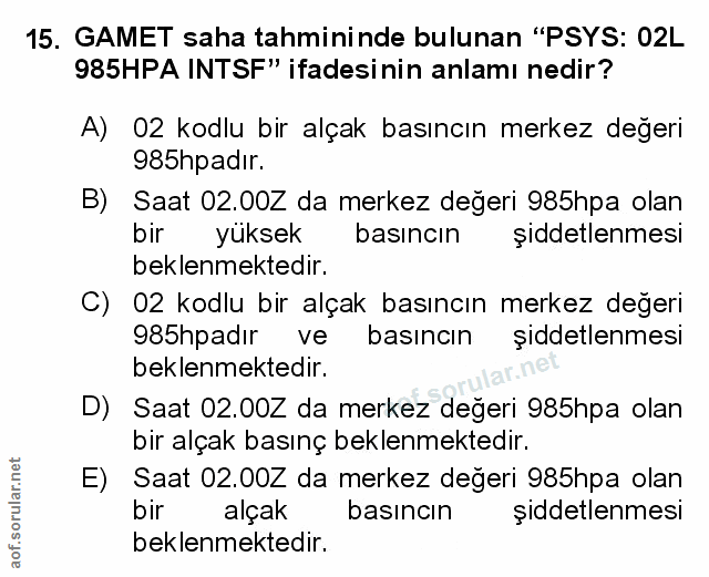 Soru 15