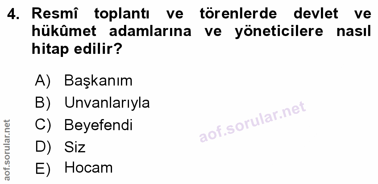 Soru 4