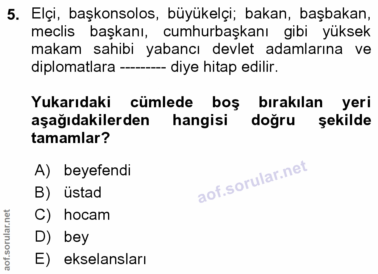 Soru 5