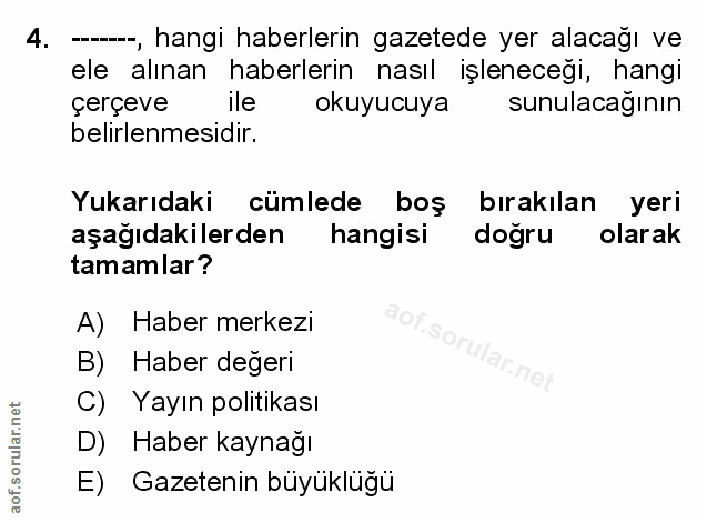 Soru 4