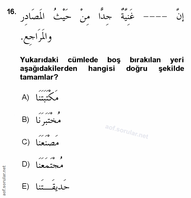 Soru 16