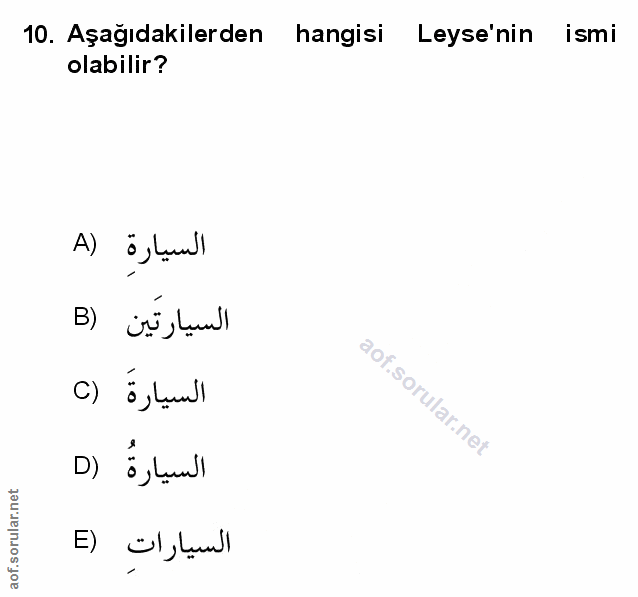 Soru 10