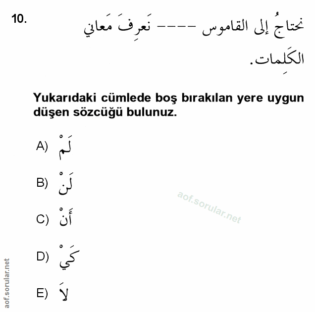 Soru 10