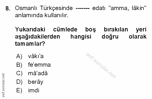 Soru 8