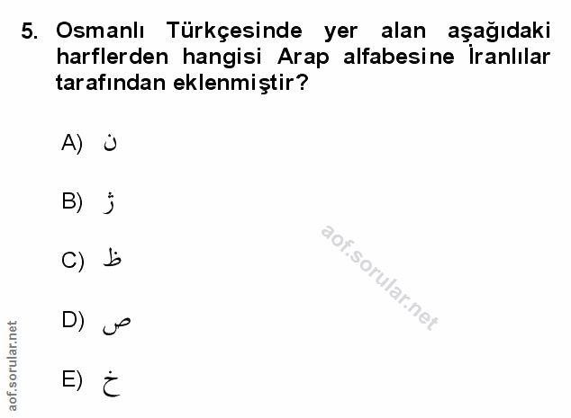 Soru 5