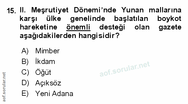 Soru 15