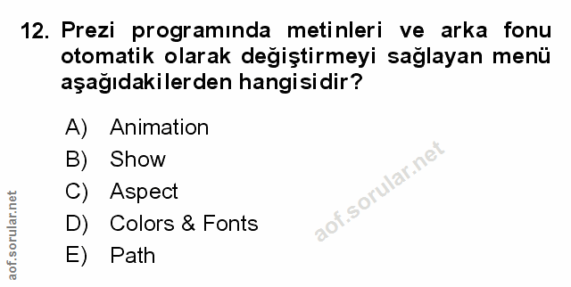 Soru 12