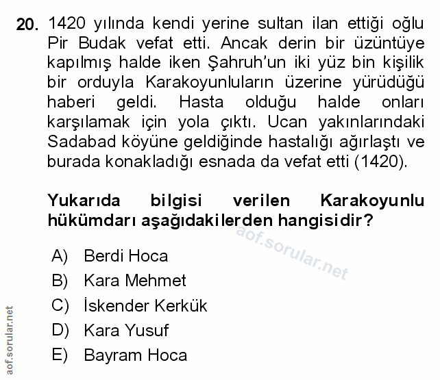 Soru 20