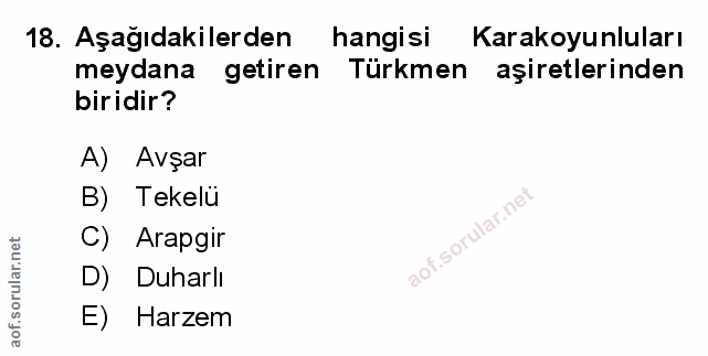 Soru 18