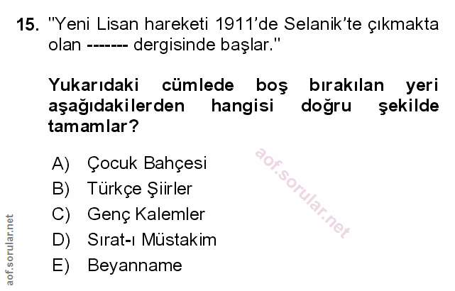 Soru 15