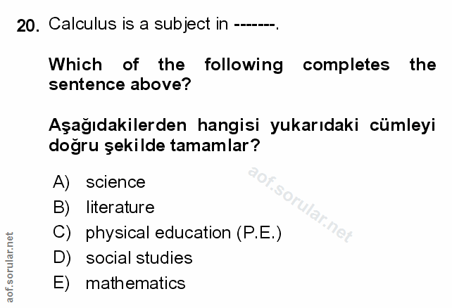 Soru 20