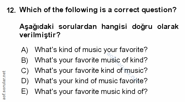 Soru 12