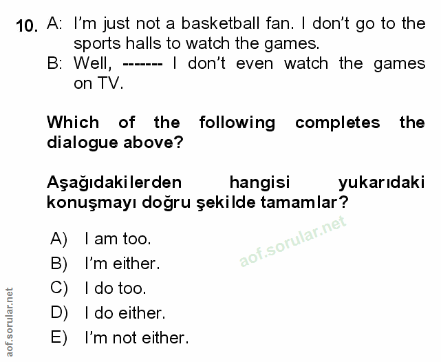 Soru 10