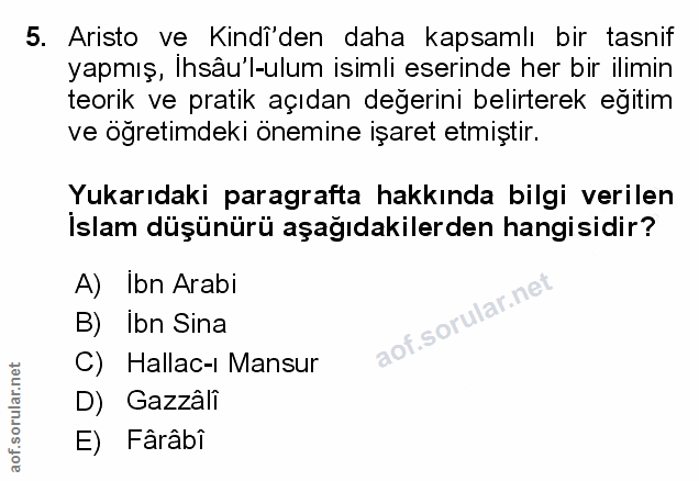 Soru 5