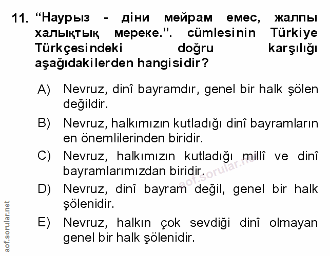 Soru 11