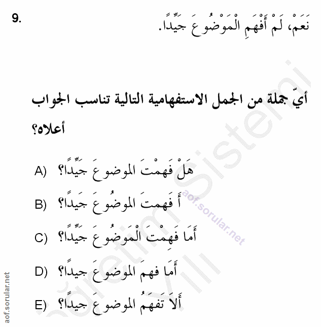 Soru 9