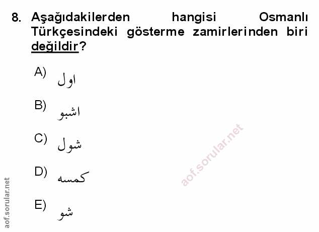 Soru 8