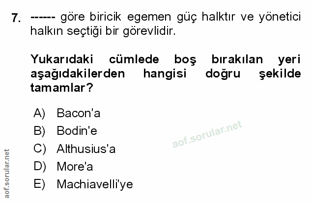 Soru 7