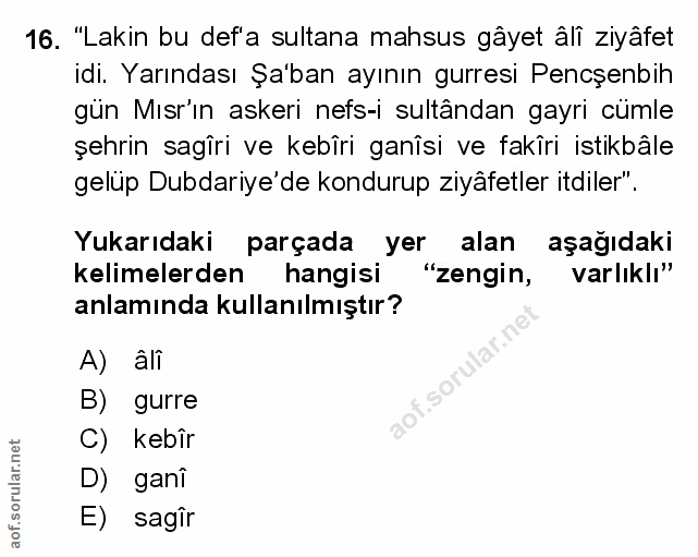 Soru 16