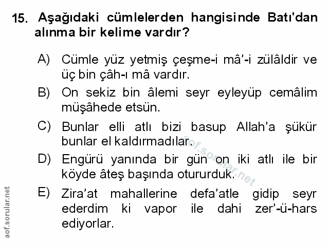 Soru 15