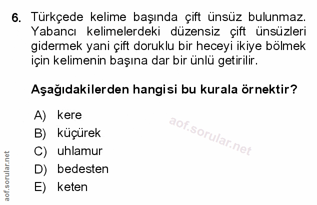 Soru 6