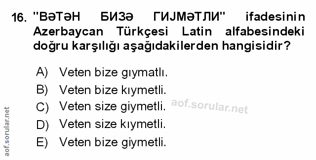 Soru 16