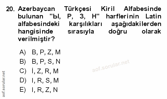 Soru 20