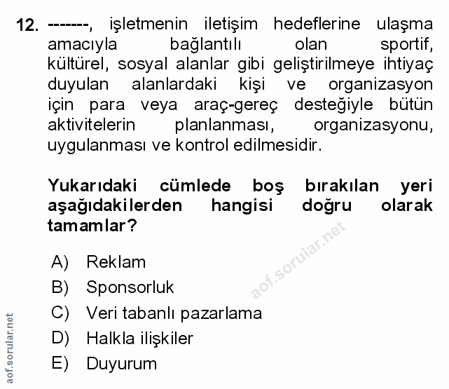 Soru 12