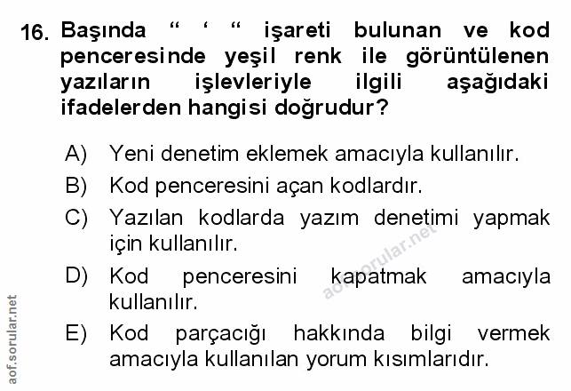 Soru 16