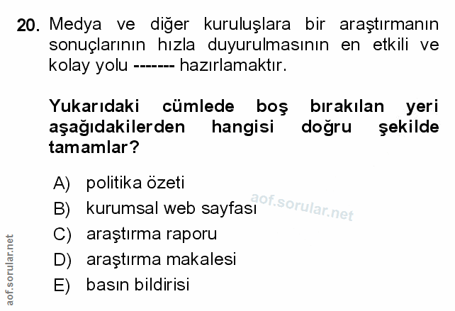 Soru 20