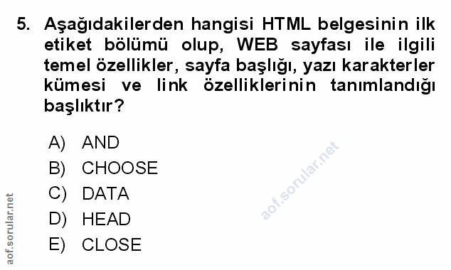 Soru 5