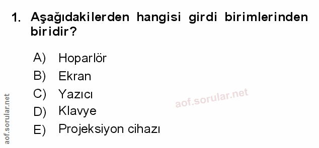 Soru 1