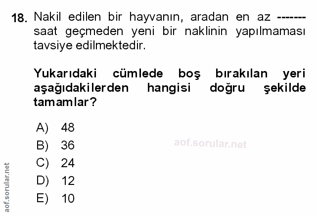 Soru 18
