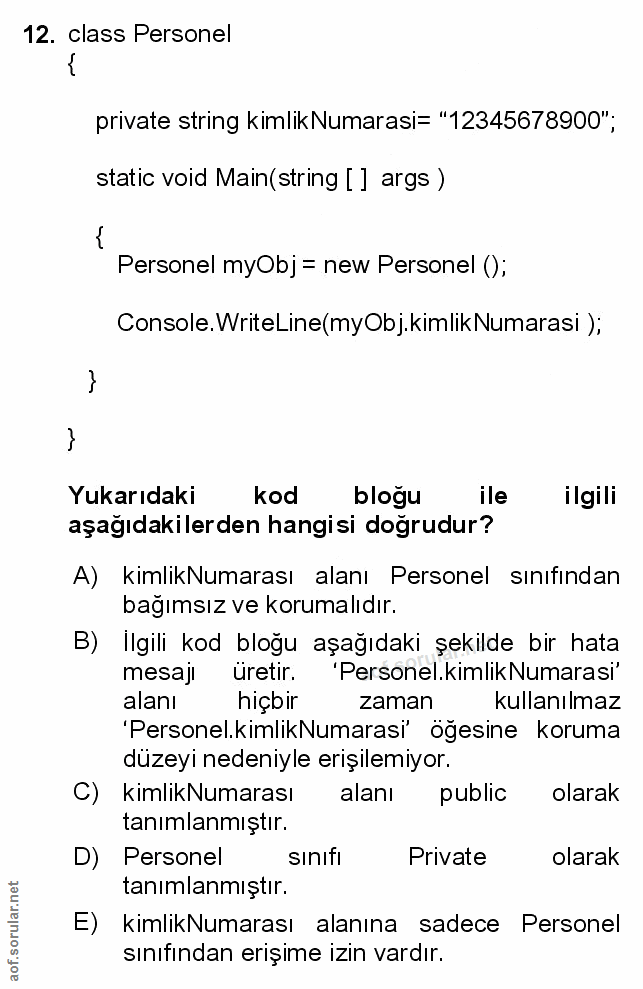 Soru 12