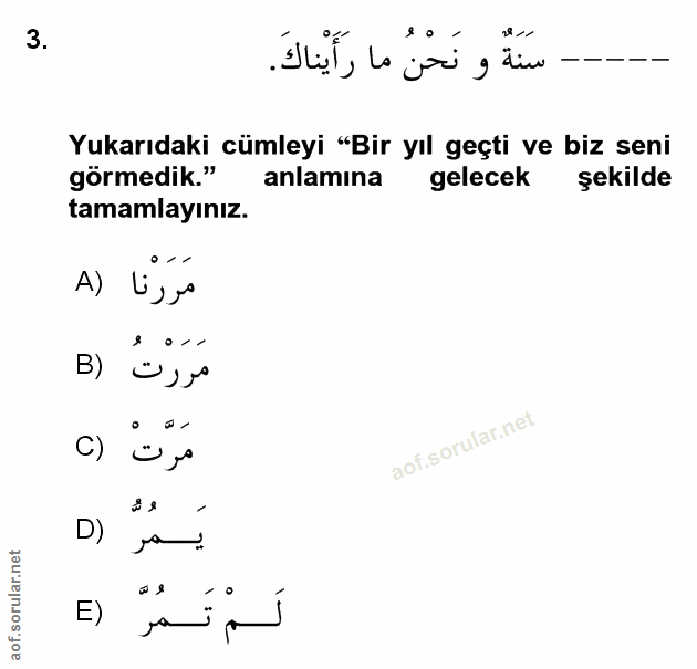 Soru 3