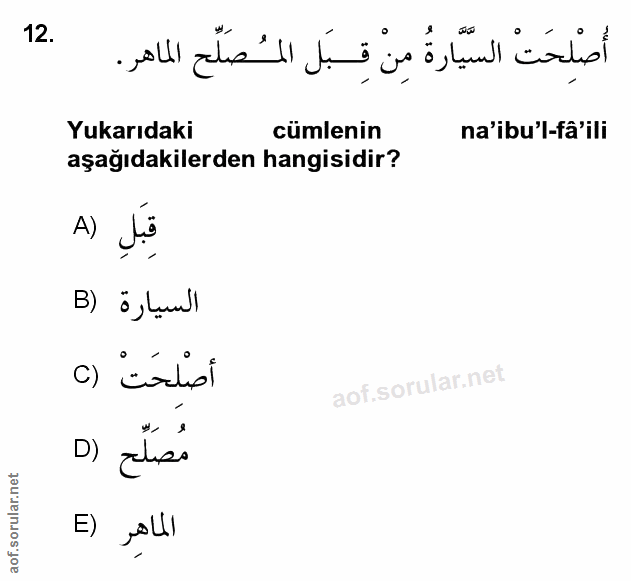 Soru 12