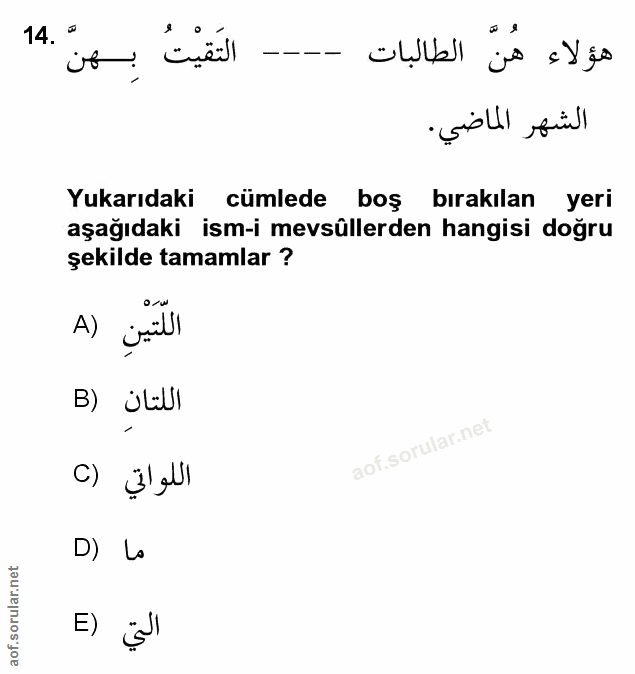 Soru 14