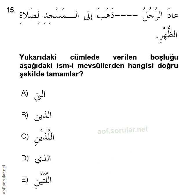 Soru 15