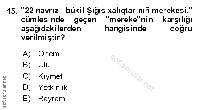 Soru 15