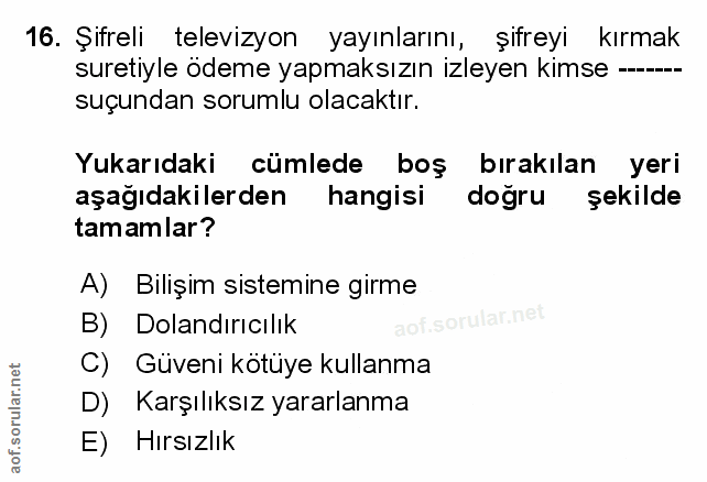 Soru 16