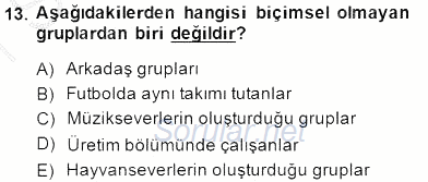 Yönetim ve Organizasyon 2 2014 - 2015 Ara Sınavı 13.Soru