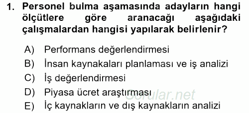 Perakende Yönetimi 2017 - 2018 Dönem Sonu Sınavı 1.Soru