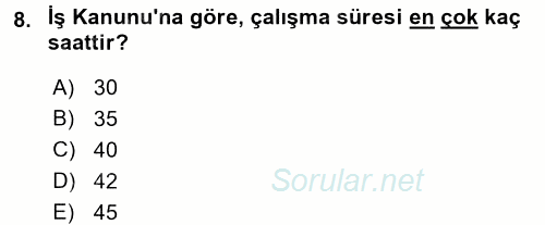 Perakende Yönetimi 2017 - 2018 Dönem Sonu Sınavı 8.Soru