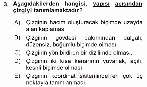 Bilgisayar Destekli Temel Tasarım 2016 - 2017 Ara Sınavı 3.Soru