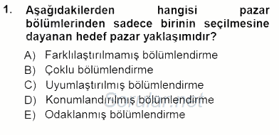 Spor Pazarlaması 2012 - 2013 Dönem Sonu Sınavı 1.Soru