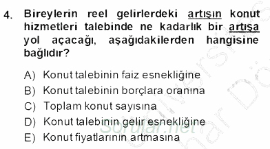 Gayrimenkul Yönetiminde Mesleki Etik 2013 - 2014 Dönem Sonu Sınavı 4.Soru