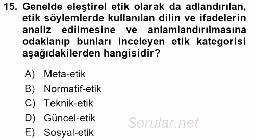 Temel Bilgi Teknolojileri 2 2015 - 2016 Ara Sınavı 15.Soru