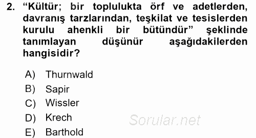 İslam Kurumları ve Medeniyeti 2015 - 2016 Ara Sınavı 2.Soru
